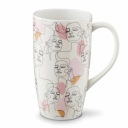 Porcelánový hrnček Eli Twarze 600 ml
