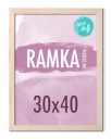 RÁM 30x40 RÁM NA FOTO 30x40 DREVENÉ fotorámiky, surová borovica