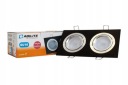Sada halogénového svietidla, dvojitá čierna LED 2x4,8W 230V GU10, teplá farba