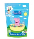 Peppa Pig farbenie do kúpeľa brčál 9 ks