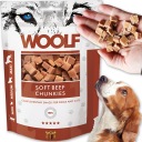 MUŽINKY Woolf Hovädzie kocky 100 g trenažér na tréning štvorcov