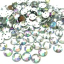 Štrasové kamienky Šijacie kryštály Iridescent 6mm 1000