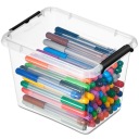 PLASTOVÝ KONTAJNER S VEKOM NA ÚLOŽNÝ BOX ORGANIZÁTOR 2,5L