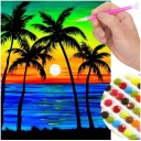 Diamantové vyšívanie SUNSET Diamantový obraz 5D Diamantový obraz 5D