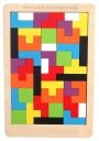 Drevené puzzle Tetris skladačka Montessori hra Tangram puzzle