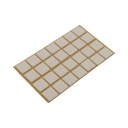Plsťová podložka, filcová štvorcová 20x20mm (28ks) biela