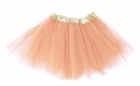 Tylová tutu sukňa 30 CM BROSKYŇOVÁ LOSOSOVÁ