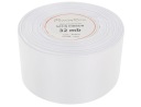 Ozdobná saténová stuha, hostie, svadobná, 50mm, 32mb, biela