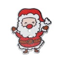 [ś07397] Ozdobný drevený gombík Santa Claus, 2 ks