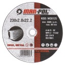 DISKY KOVOVÉ KOTOUČE REZNÉ 230x2 MAR-POL