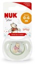 NUK SILIKÓNOVÝ ukľudňujúci cumlík 0-6m HVIEZDA MACKO PÚ