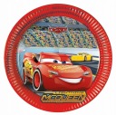 8 ks Cars 3 Cars papierové taniere Zygzag, 23 cm