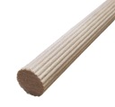 Stoly, ryhované bukové drevené hmoždinky, 100 cm, priemer 8 mm, 4 ks