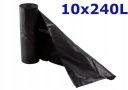 LDPE vrecia na odpadky 10 x 240L, čierne
