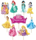 TOPPERS TOPPER CAKE TOPPER CUPETS DEKORÁCIA DISNEY PRINCESS ARIEL 9 ks