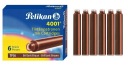 ATRAMENTOVÉ KAZETY hnedé 6 KS Universal Pelikan PELIVNE VYROBENÉ