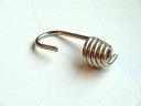 Veľmi pevný nerezový hák, 8mm INOX, masívna pružina, pružinový hák
