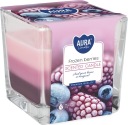 Bispol Trojfarebná vonná sviečka Frozen Berries snk80-314 Aura