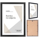 Rám na fotku 20x30 rámov, čierny MDF rám na fotku CADRO