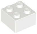Lego 3003 Brick Beam Brick 2x2 biela 300301 - 1 kus