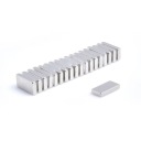 Neodymový tanierový magnet MPŁ 12x6x2 N38, sada 25 kusov