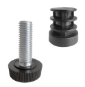 NASTAVITEĽNÁ NOŽKA S ČIERNOU VLOŽKOU, RÚRA fi25mm c1
