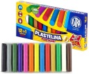 Plastelína 12 farieb + 1 zlatá Astra