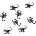 SCORIONS čierna HALLOWEEN dekorácia 6cm 8ks