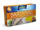SARDINKY V SLNEČNICOVOM OLEJI 125g LOSOS USTKA