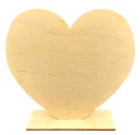 DREVENÉ SRDCE SRDCE NA STOJANKU DECOUPAGE DARČEK NA VALENTÍNA 14CM