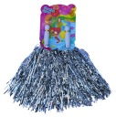 * 2 ks CHEERLEADER CHEERLEADER POMPONS strieborné