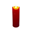SVIEČKA VALCOVÁ LED STOLOVÁ SVIEČKA ČERVENÁ 15 CM SVIEČKA LED NA BATÉRIU