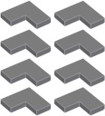 LEGO dlaždice 2x2 roh tmavosivá DBG 6247784 14719 - 8ks