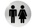 LEPIACE OZNAČENIE NA DVERE WC WC OCEL