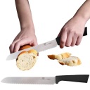 DOMÁCI GASTRONOMICKÝ NÔŽ DLHÝ NA CHLEBA CHLEBOVÝ PLÁŠKA SO ZUBMI 20 CM