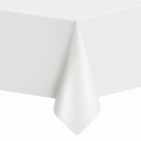 Jednorazový FÓLIOVÝ OBRUS biely 274 cm x 137 cm na narodeniny
