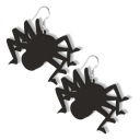 NÁUŠNICE čierne HALLOWEEN pavúky TARANTULES akryl