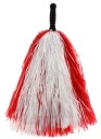 Červeno-biela bambulka Pom Poms Roztlieskavačky Roztlieskavačky Poľsko Poľské 39 cm