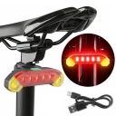 Zadné svetlo na bicykel USB nabíjateľná baterka