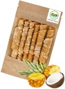 OVOCNÉ VALCE Ananás s kokosom 50g Prírodný ovocný snack Ananás