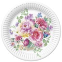 Taniere 18 cm '' Kvetinová kompozícia '' /8 kusov