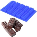 Silikónová forma na čokoládu, želé, ľad, LEGO kocky, modrá