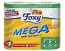 FOXY MEGA Toaletný papier 4 rolky dlhé, 3 vrstvy