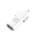Budi USB nabíjačka do auta + Lightning kábel biely