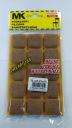 MK prémiové plstené podložky hnedé štvorcové 25x25mm
