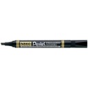 Pentel N860 čierny permanentný popisovač so skoseným hrotom