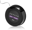 Čierna zubná niť SEYSSO s aktívnym uhlím, voskovaná, 40 m