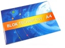 Technický blok A4 biely 250g HRUBÉ listy Kreska