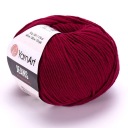 YARNART JEANS 66 bordová priadza