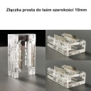 Priamy obojstranný konektor pre jednofarebné a COB 10mm 2PIN LED pásiky